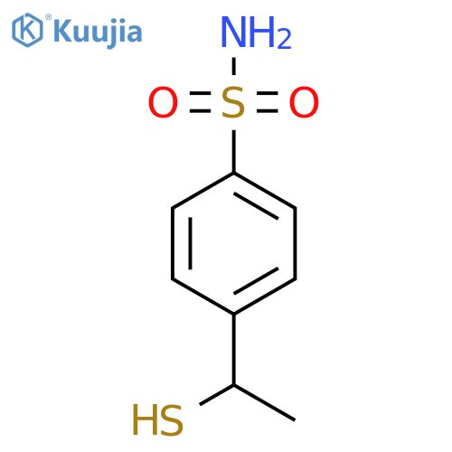 4-(1-sulfanylethyl)benzene-1-sulfonamide structure