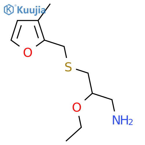2-ethoxy-3-{(3-methylfuran-2-yl)methylsulfanyl}propan-1-amine structure