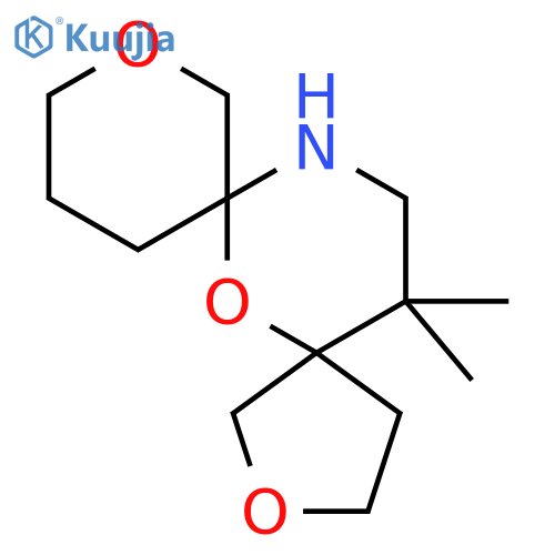 15,15-dimethyl-2,6,9-trioxa-13-azadispiro4.1.5^{7}.3^{5}pentadecane structure