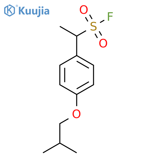 1-4-(2-methylpropoxy)phenylethane-1-sulfonyl fluoride structure