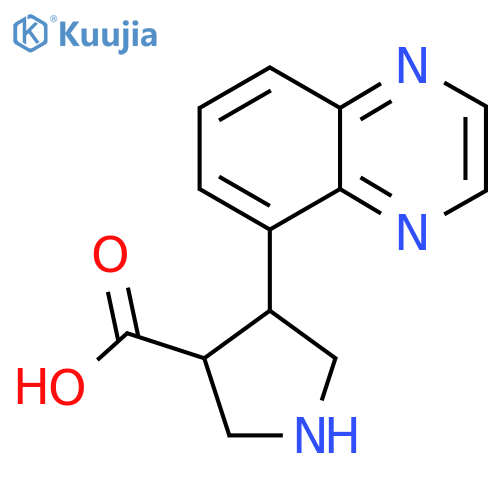 4-(quinoxalin-5-yl)pyrrolidine-3-carboxylic acid structure