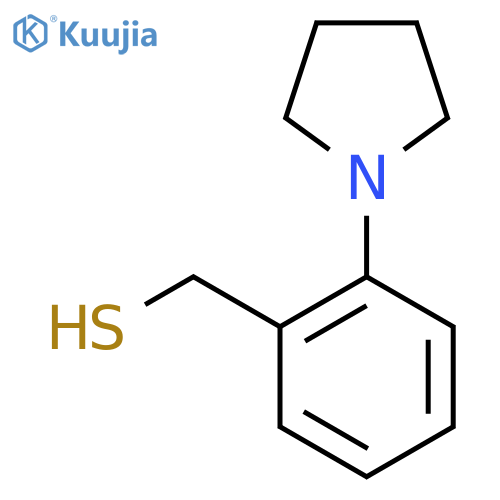 2-(pyrrolidin-1-yl)phenylmethanethiol structure