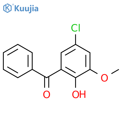 2-benzoyl-4-chloro-6-methoxyphenol structure