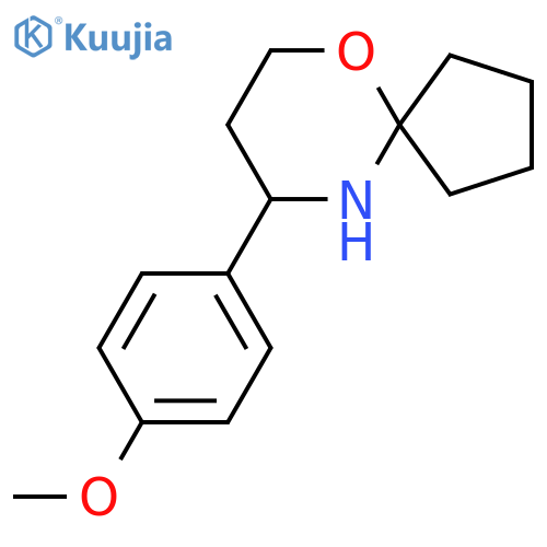 9-(4-methoxyphenyl)-6-oxa-10-azaspiro4.5decane structure