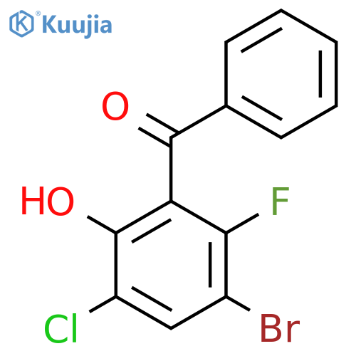 2-benzoyl-4-bromo-6-chloro-3-fluorophenol structure