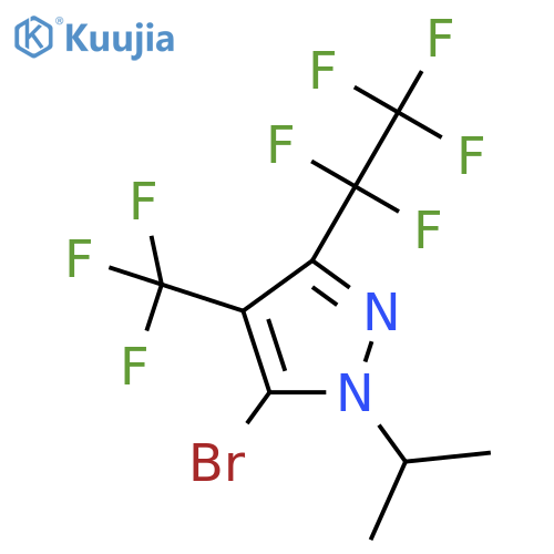 5-bromo-3-(pentafluoroethyl)-1-(propan-2-yl)-4-(trifluoromethyl)-1H-pyrazole structure