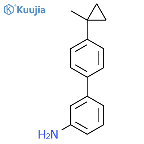 3-4-(1-methylcyclopropyl)phenylaniline structure