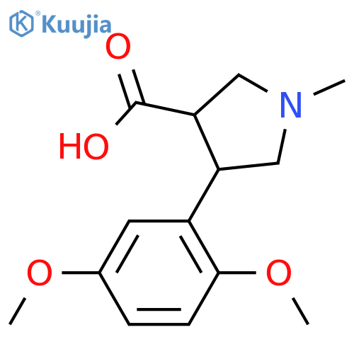 4-(2,5-dimethoxyphenyl)-1-methylpyrrolidine-3-carboxylic acid structure