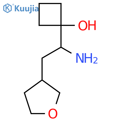 1-1-amino-2-(oxolan-3-yl)ethylcyclobutan-1-ol structure