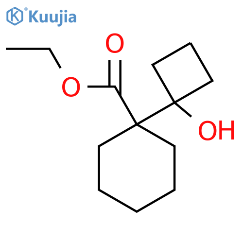 ethyl 1-(1-hydroxycyclobutyl)cyclohexane-1-carboxylate structure