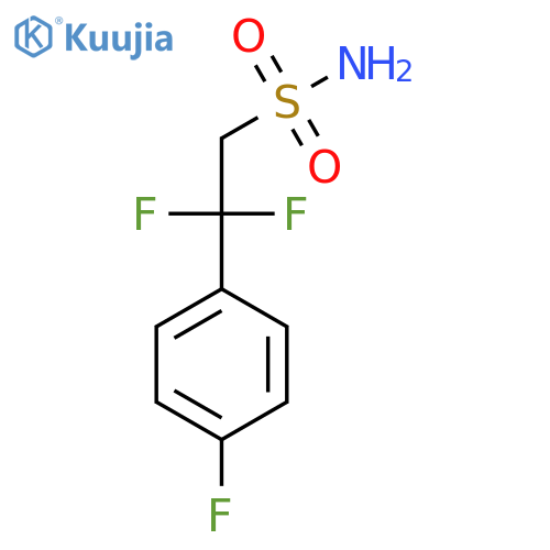 2,2-difluoro-2-(4-fluorophenyl)ethane-1-sulfonamide structure