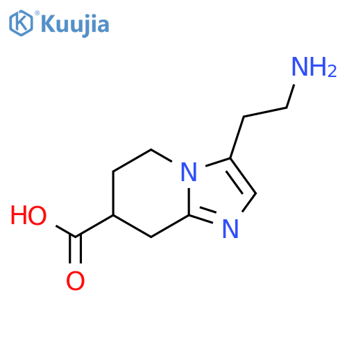 3-(2-aminoethyl)-5H,6H,7H,8H-imidazo1,2-apyridine-7-carboxylic acid structure