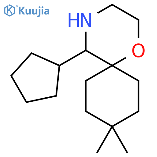 5-cyclopentyl-9,9-dimethyl-1-oxa-4-azaspiro5.5undecane structure