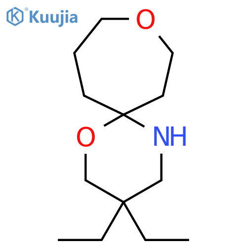 3,3-diethyl-1,9-dioxa-5-azaspiro5.6dodecane structure