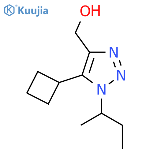 1-(butan-2-yl)-5-cyclobutyl-1H-1,2,3-triazol-4-ylmethanol structure