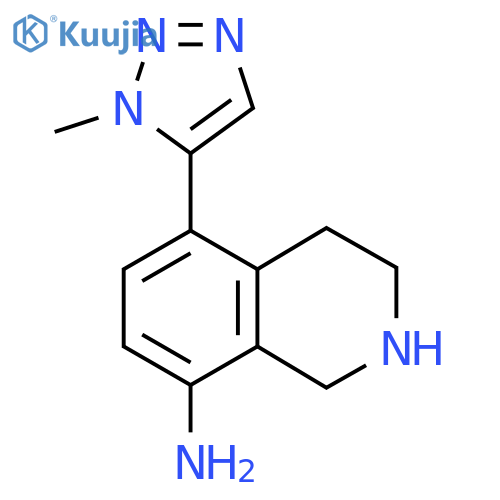 5-(1-methyl-1H-1,2,3-triazol-5-yl)-1,2,3,4-tetrahydroisoquinolin-8-amine structure