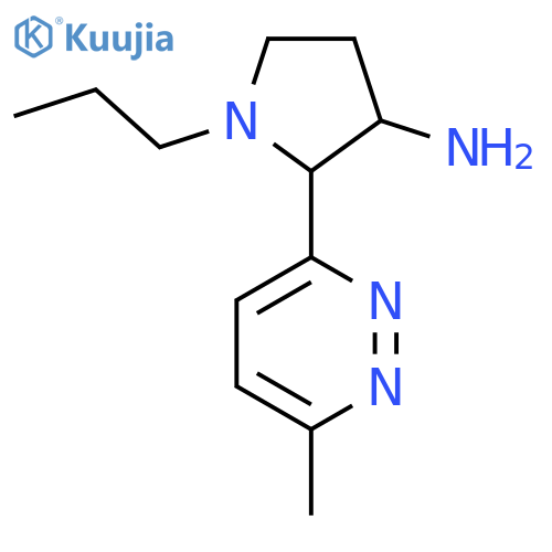 2-(6-methylpyridazin-3-yl)-1-propylpyrrolidin-3-amine structure