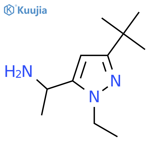 1-(3-tert-butyl-1-ethyl-1H-pyrazol-5-yl)ethan-1-amine structure