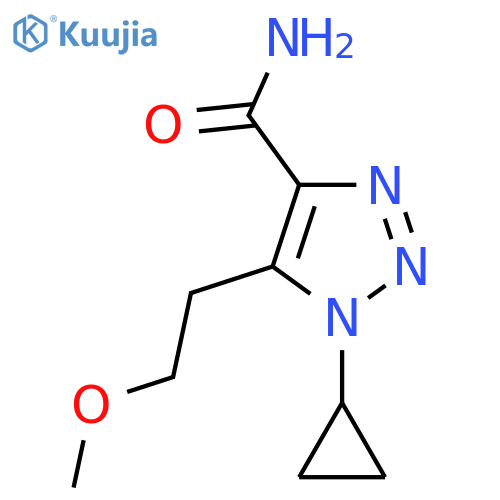 1-cyclopropyl-5-(2-methoxyethyl)-1H-1,2,3-triazole-4-carboxamide structure