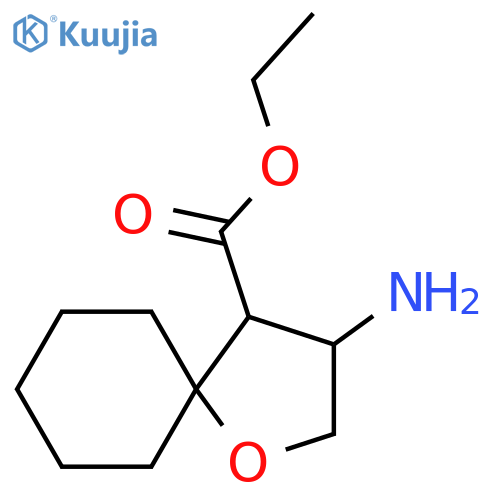 ethyl 3-amino-1-oxaspiro4.5decane-4-carboxylate structure