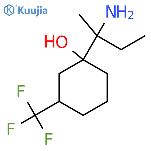 1-(2-aminobutan-2-yl)-3-(trifluoromethyl)cyclohexan-1-ol structure