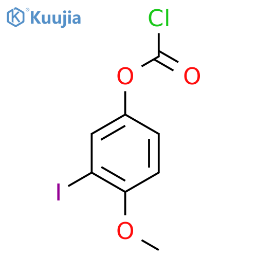 3-iodo-4-methoxyphenyl chloroformate structure