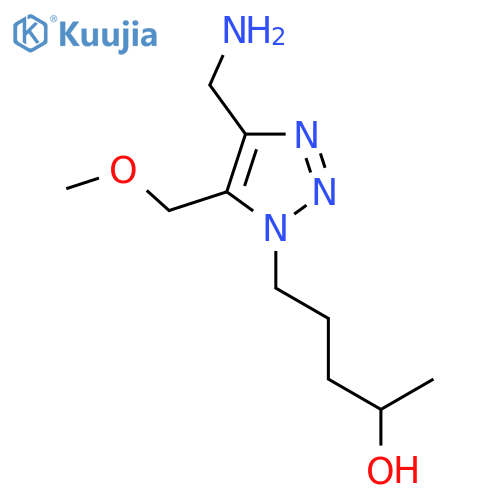 5-4-(aminomethyl)-5-(methoxymethyl)-1H-1,2,3-triazol-1-ylpentan-2-ol structure