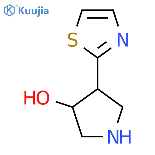4-(1,3-thiazol-2-yl)pyrrolidin-3-ol structure