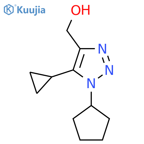 (1-cyclopentyl-5-cyclopropyl-1H-1,2,3-triazol-4-yl)methanol structure