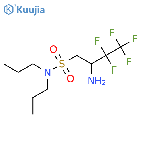2-amino-3,3,4,4,4-pentafluoro-N,N-dipropylbutane-1-sulfonamide structure