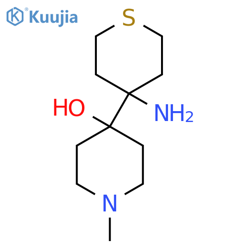 4-(4-aminothian-4-yl)-1-methylpiperidin-4-ol structure
