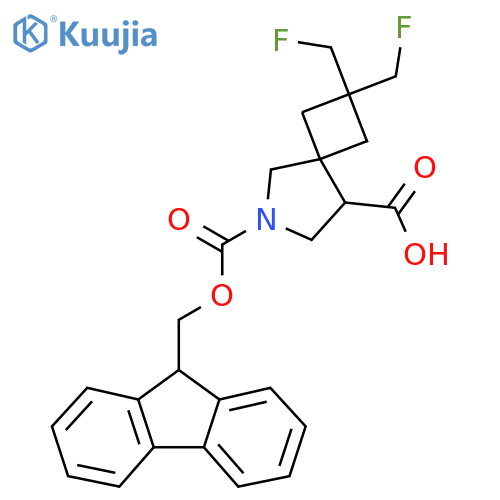 6-{(9H-fluoren-9-yl)methoxycarbonyl}-2,2-bis(fluoromethyl)-6-azaspiro3.4octane-8-carboxylic acid structure
