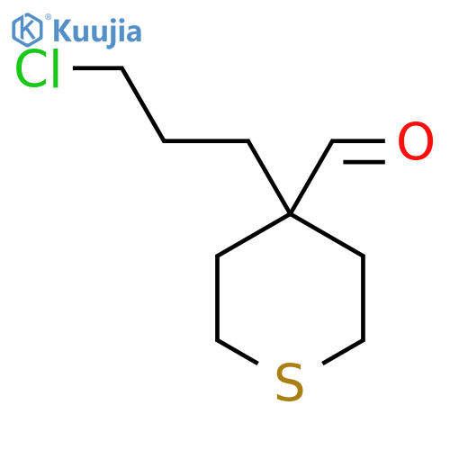 4-(3-chloropropyl)thiane-4-carbaldehyde structure