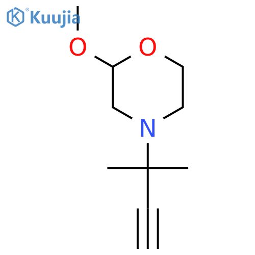 2-methoxy-4-(2-methylbut-3-yn-2-yl)morpholine structure