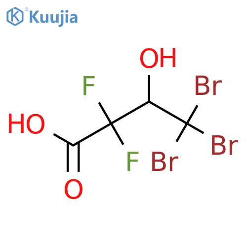 4,4,4-tribromo-2,2-difluoro-3-hydroxybutanoic acid structure