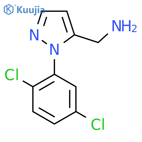 1-(2,5-dichlorophenyl)-1H-pyrazol-5-ylmethanamine structure