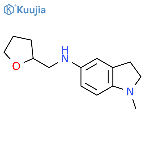 1-methyl-N-(oxolan-2-yl)methyl-2,3-dihydro-1H-indol-5-amine structure