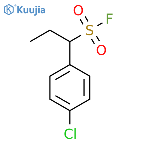 1-(4-chlorophenyl)propane-1-sulfonyl fluoride structure