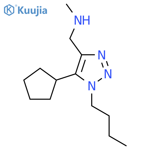 (1-butyl-5-cyclopentyl-1H-1,2,3-triazol-4-yl)methyl(methyl)amine structure