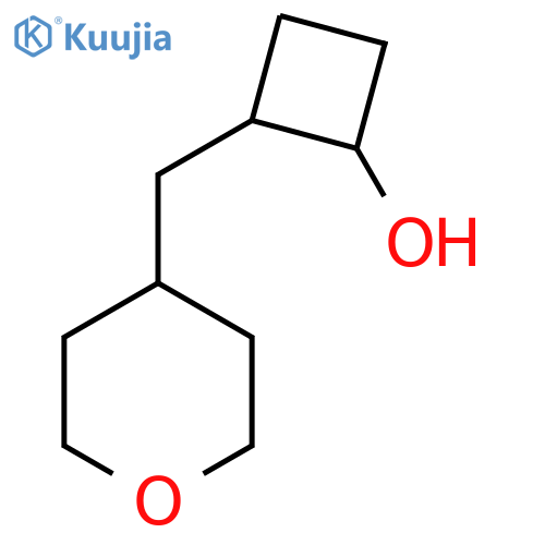 2-(oxan-4-yl)methylcyclobutan-1-ol structure
