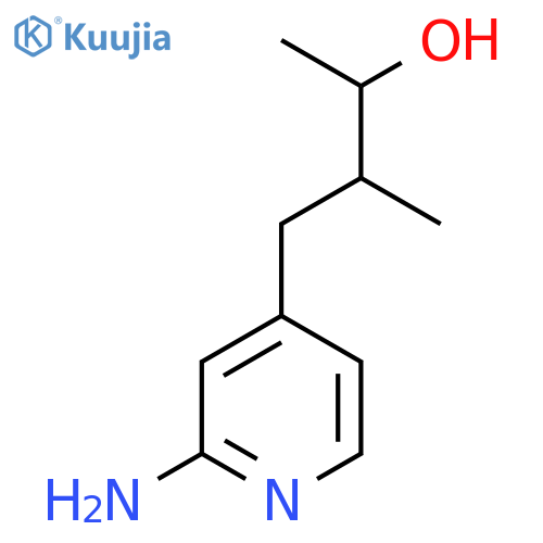 4-(2-aminopyridin-4-yl)-3-methylbutan-2-ol structure
