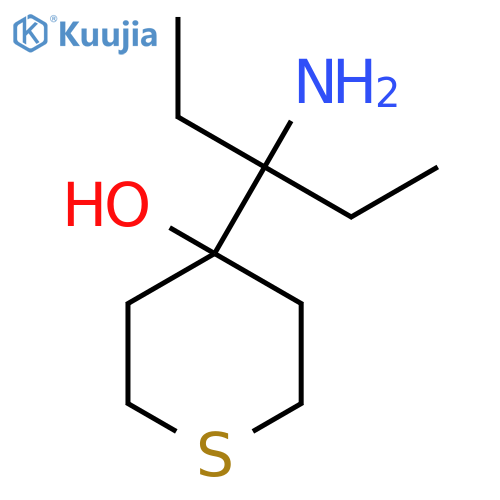 4-(3-aminopentan-3-yl)thian-4-ol structure
