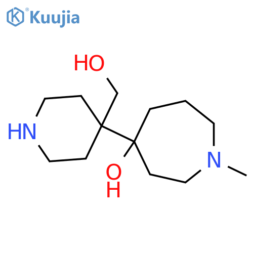 4-4-(hydroxymethyl)piperidin-4-yl-1-methylazepan-4-ol structure