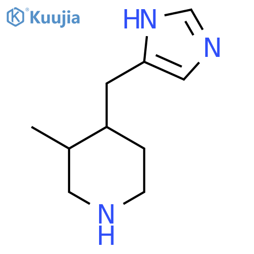 4-(1H-imidazol-4-yl)methyl-3-methylpiperidine structure