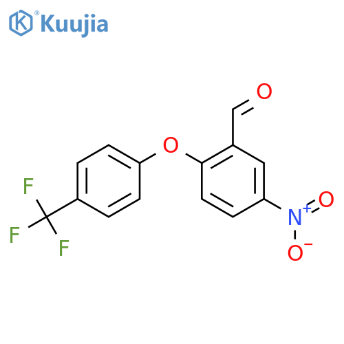 5-Nitro-2-[4-(trifluoromethyl)phenoxy]benzaldehyde structure