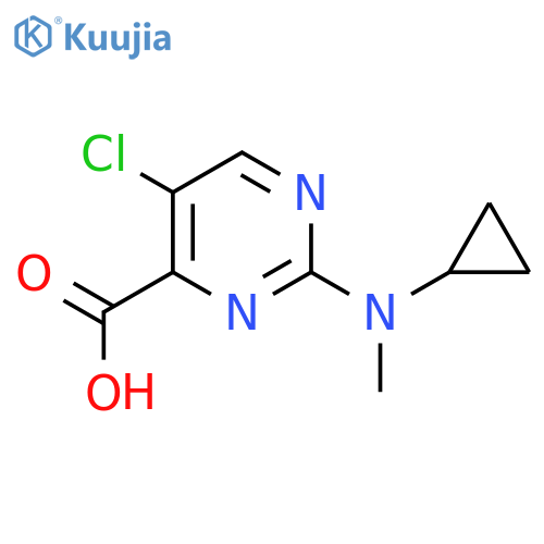 5-chloro-2-cyclopropyl(methyl)aminopyrimidine-4-carboxylic acid structure