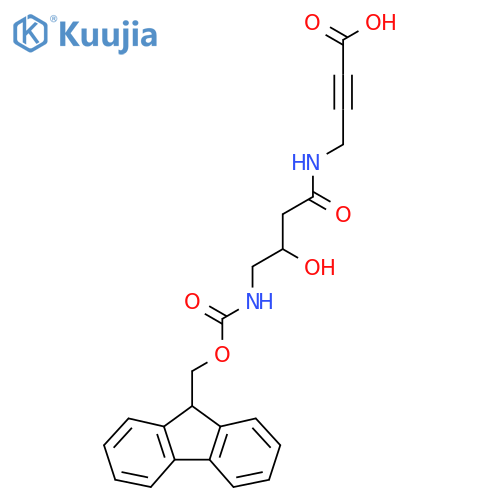 4-4-({(9H-fluoren-9-yl)methoxycarbonyl}amino)-3-hydroxybutanamidobut-2-ynoic acid structure