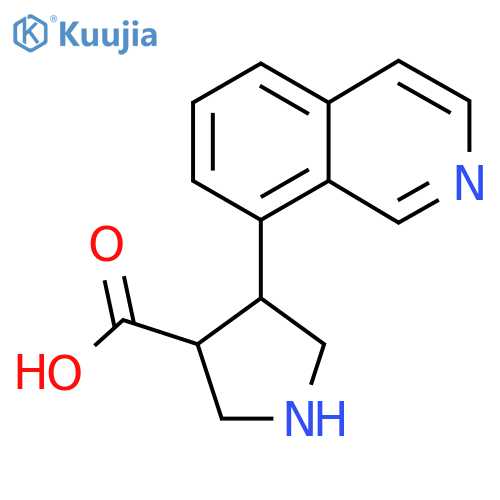 4-(isoquinolin-8-yl)pyrrolidine-3-carboxylic acid structure