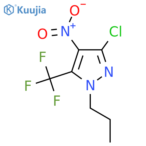 3-chloro-4-nitro-1-propyl-5-(trifluoromethyl)-1H-pyrazole structure