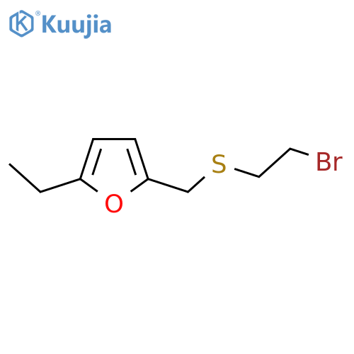 2-{(2-bromoethyl)sulfanylmethyl}-5-ethylfuran structure